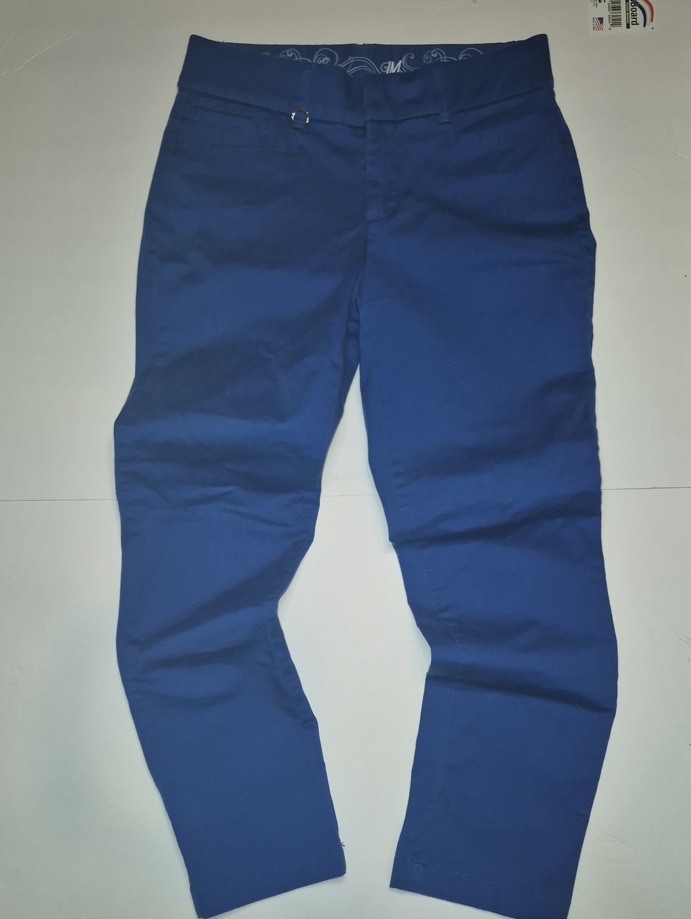 JM Collection Blue Straight-Leg Women's Jeans